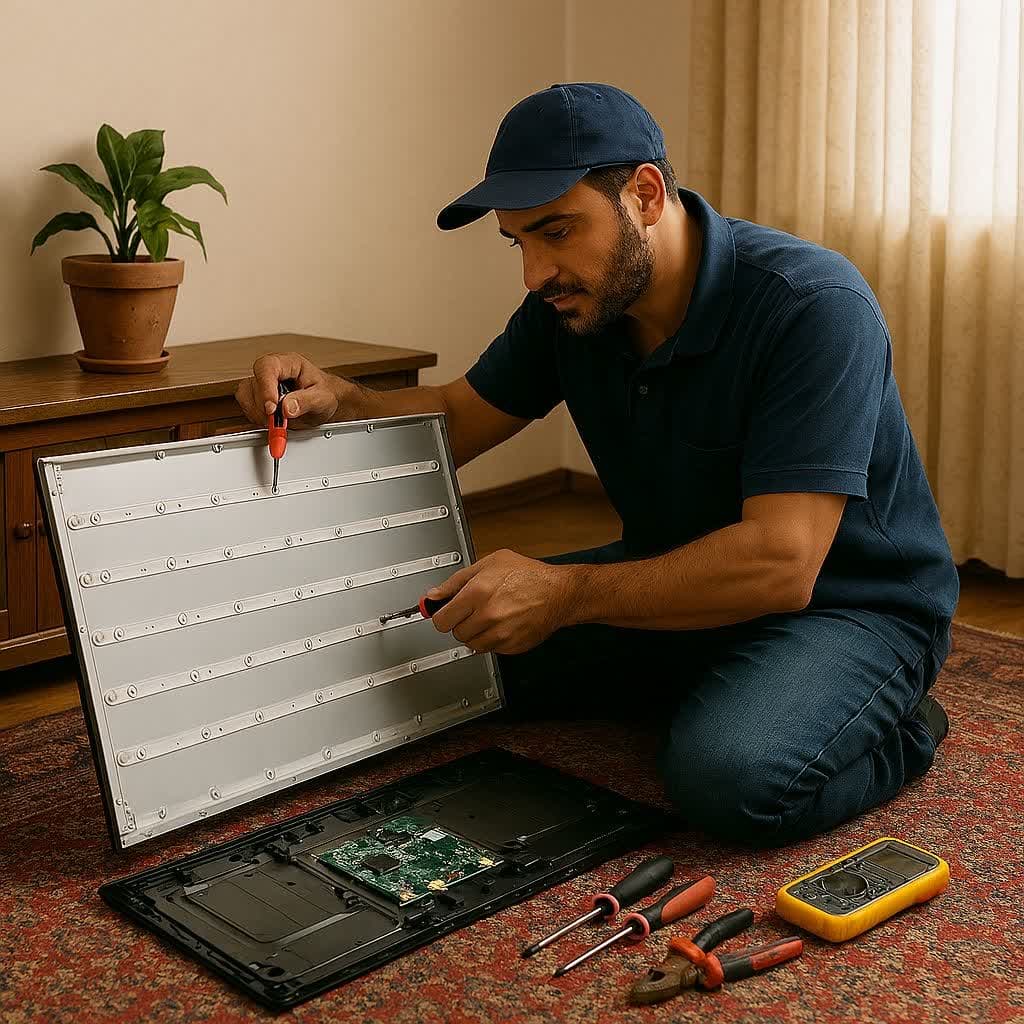 تعمیر تلویزیون سونی در قرچک منزل مشتری