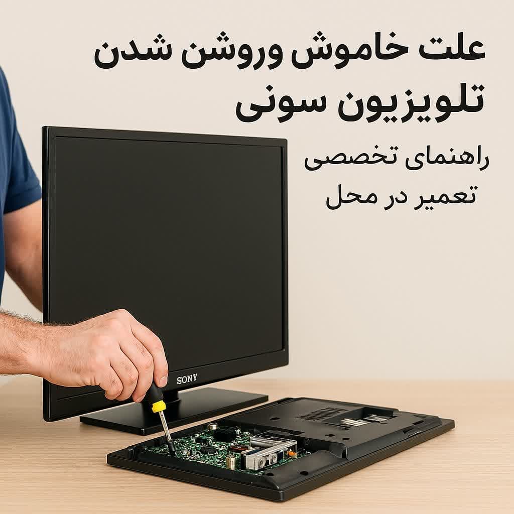 علت خاموش روشن شدن تلویزیون سونی